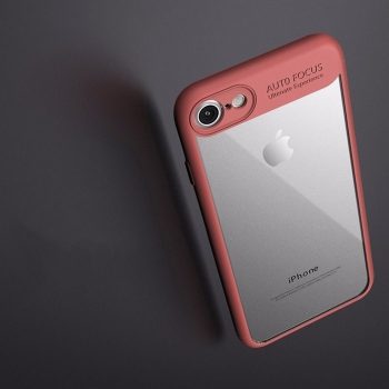 Soft Frame Transparent Hard Back iPhone Case