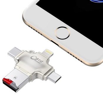 i-Flash Drive OTG 4 in 1 Card Reader iPhone Android